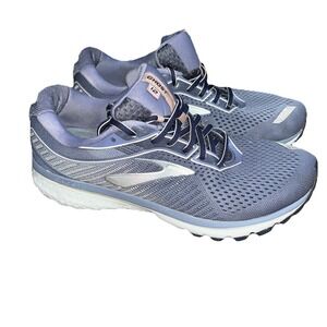 Brooks Ghost 12 Running Sneakers Women's Size 9.5 Wide Purple Athletic Shoes